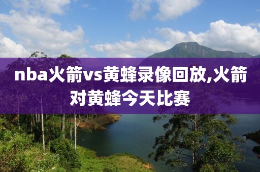 nba火箭vs黄蜂录像回放,火箭对黄蜂今天比赛