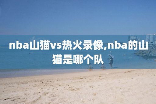 nba山猫vs热火录像,nba的山猫是哪个队