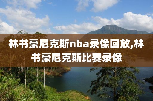 林书豪尼克斯nba录像回放,林书豪尼克斯比赛录像