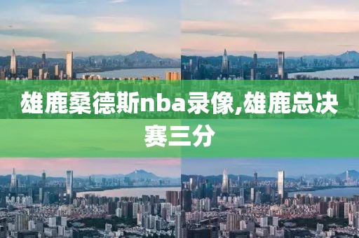 雄鹿桑德斯nba录像,雄鹿总决赛三分