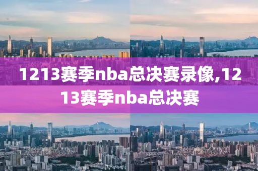 1213赛季nba总决赛录像,1213赛季nba总决赛