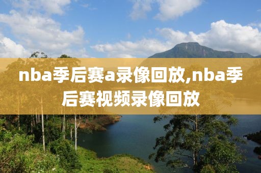 nba季后赛a录像回放,nba季后赛视频录像回放