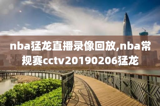 nba猛龙直播录像回放,nba常规赛cctv20190206猛龙
