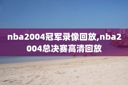 nba2004冠军录像回放,nba2004总决赛高清回放
