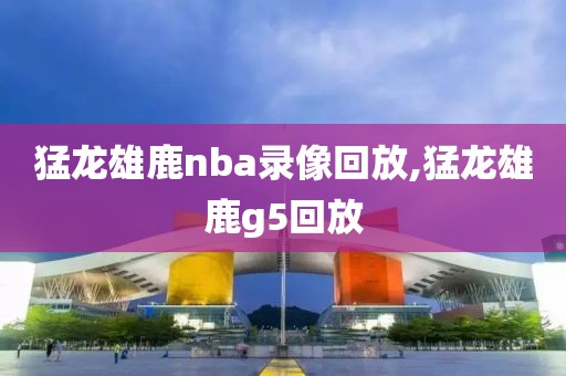 猛龙雄鹿nba录像回放,猛龙雄鹿g5回放