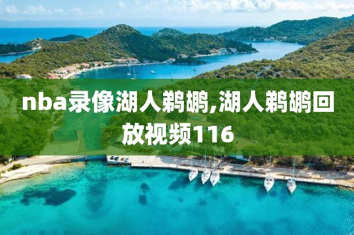 nba录像湖人鹈鹕,湖人鹈鹕回放视频116