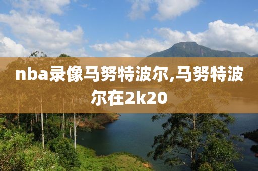 nba录像马努特波尔,马努特波尔在2k20