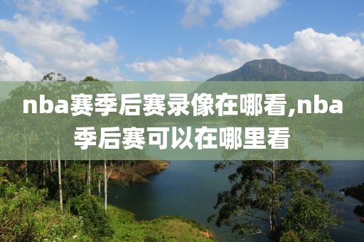 nba赛季后赛录像在哪看,nba季后赛可以在哪里看